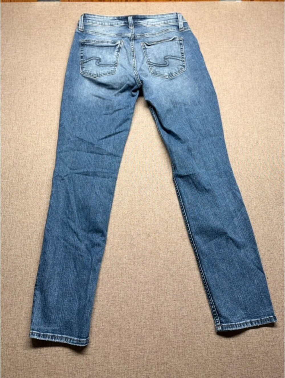 Silver Jeans Boyfriend Jeans Women's 27x29 Medium Wash Mid Rise Relaxed Straight - Picture 4 of 4